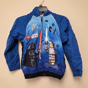 Boys Star Wars Zip Front Hooded Jacket Windbreaker 6/7